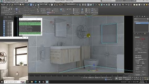 3DsMax Tutorials, Learn Texturing a Bathroom from Scratch in 3dsmax.( Part 6)
