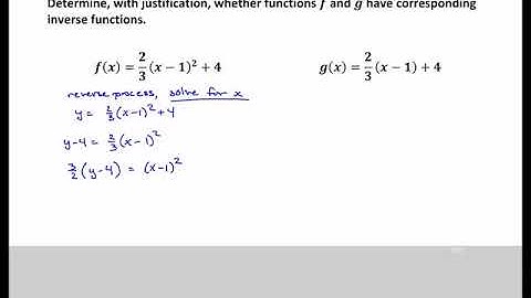 Screencast 1.7.4 Finding inverse functions algebraically