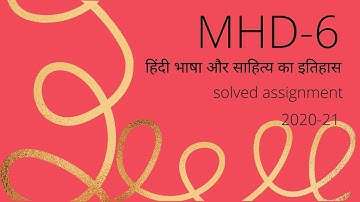 #ignou MHD-6 solved assignment 2020-21