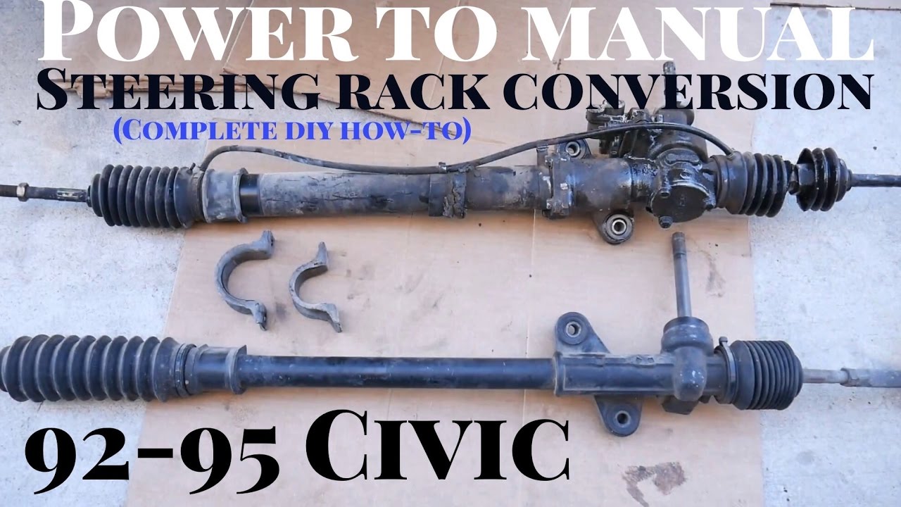 How to Replace Steering Rack 92-95 Honda Civic - Power to Manual