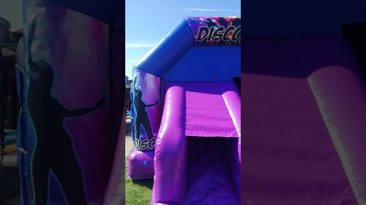 Introducing our incredible disco bouncy and slide.
