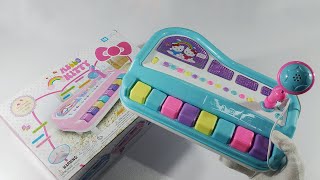 Hello Kitty Piano Toy with Mic Unboxing screenshot 3
