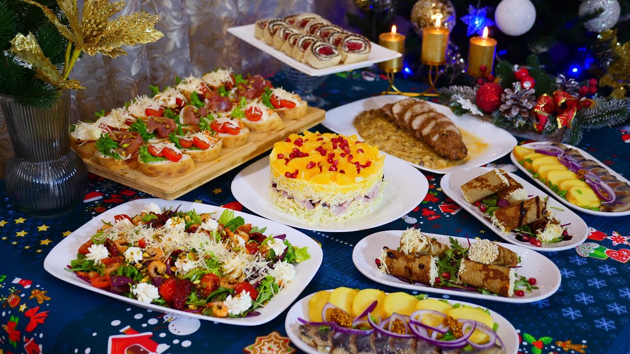 🎄ІДЕАЛЬНЕ МЕНЮ НА НОВИЙ РІК ЗА 2 ГОДИНИ🎄ГОТУЮ 8 СТРАВ НА СВЯТКОВИЙ СТІЛ: СЛАТИ, ЗАКУСКИ ТА ДЕСЕРТ