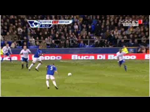 Amazing goal John Heitinga Everton - Birmingham Ci...