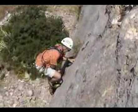 Constantinos climbing "Tony Montana"