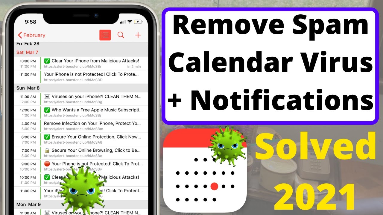Fix Spam Calendar Notifications How To Delete Spam Calendar Malware