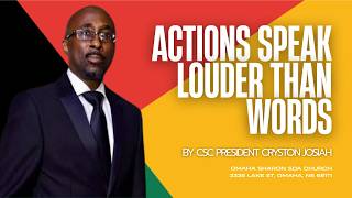 Pastor Josiah: Actions Speak Louder Than Words | Omaha Sharon SDA Church