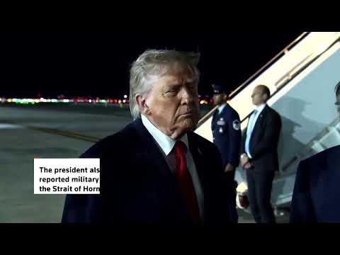 Trump says talks with Iran are 'going well'
