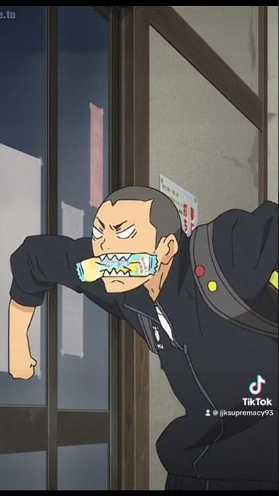 Tanaka is a gremlin 😭 #tanaka #haikyuu #haikyu #anime