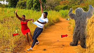 She Could have Fainted from the Frights : Bushman Prank