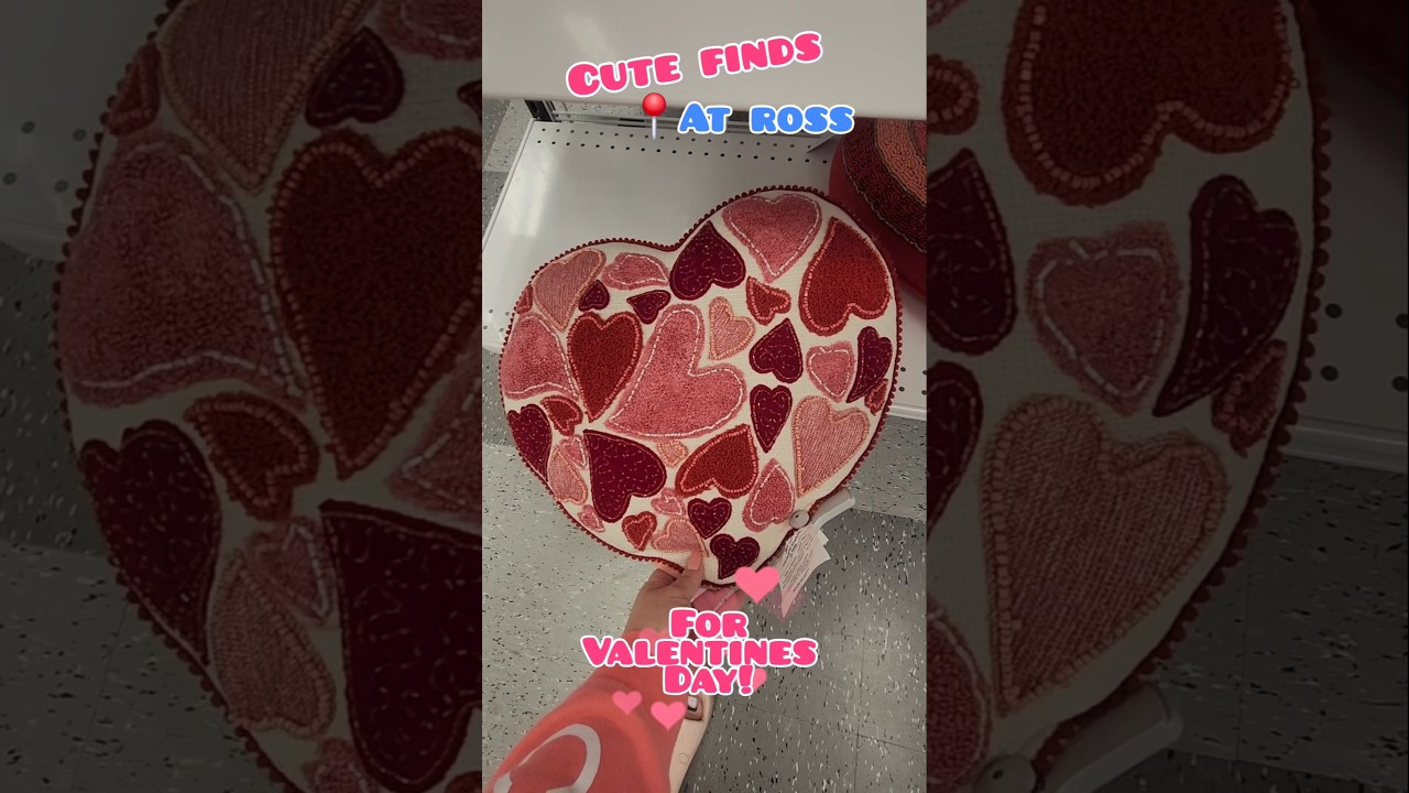 Cute home decor finds for Valentine's day at Ross 🎀 pillows and blankets 🛒 
