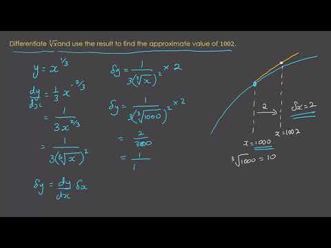 Y12 Methods Differentiation Small Increments Example 1