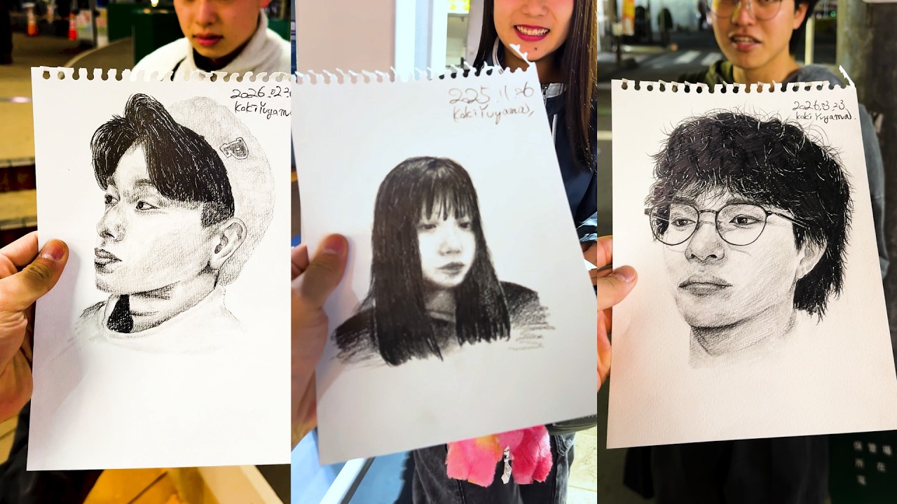 I Drew 20 Strangers in Japan — Their Reactions Said Everything
