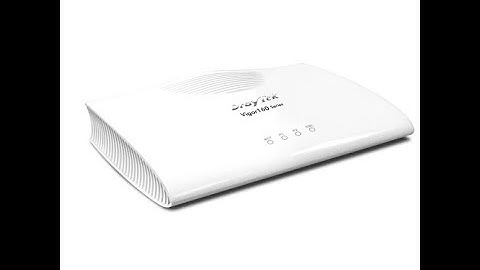 Draytek Vigor 166 Interface Walkthrough