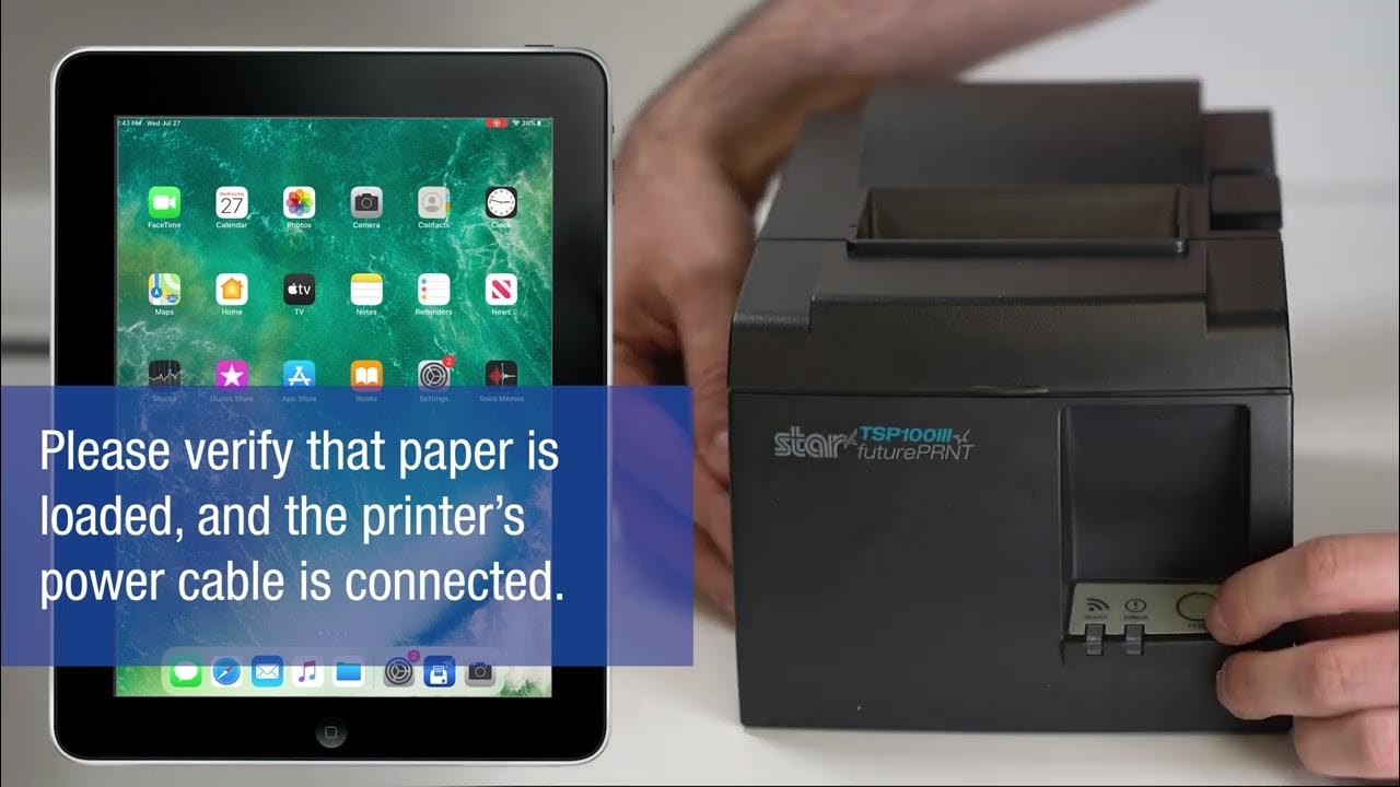 How to Connect the TSP143IIIW Star Micronics Receipt Printer to WiFi