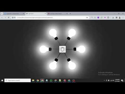 Creating a Dynamic Light Bulb Animation with HTML, CSS, and JavaScript
