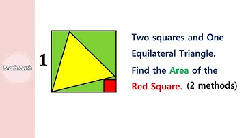 HOW TO: Find the Area of the Red Square (2 methods)