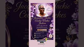 Jacqueline C. Weekes-Jackson | Funeral Announcement #ObituariesSVG #Obituaries #SVG