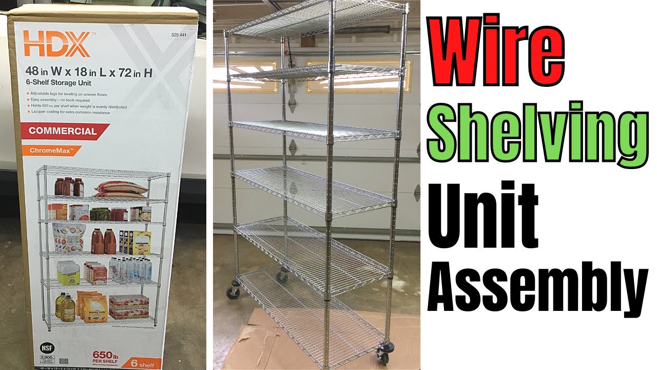 Soywey 6-Wire Shelving Metal Storage Rack Shelves, Standing