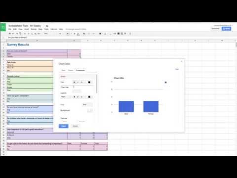 Google Sheets - Adding Charts - YouTube