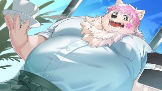 【雑談】朝目を覚ますためにコーヒーを飲むサモエド！！123#shorts #ケモV#Furry