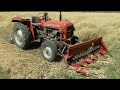 Massey का कमाल/massey with Ripper गेंहू काटने वाली मशीन