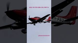 Landing🛩️SR22 VH-PSU QBA-OOL RWY14 #deanosaviation25 #cirrusaircraft #planespotting #generalaviation