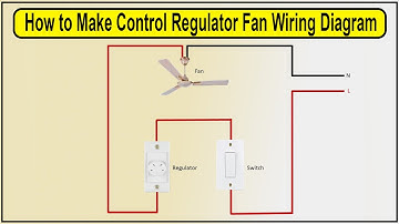 How to make Control Regulator Fan Wiring Diagram | fan speed control connection