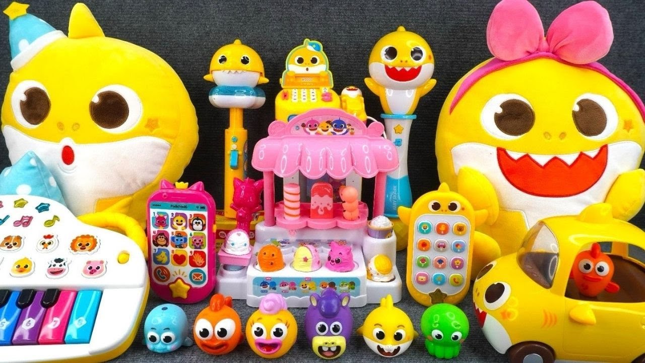 23 Minutes Satisfying Unboxing Baby Shark Ice Cream Toys Playset Collection ASMR