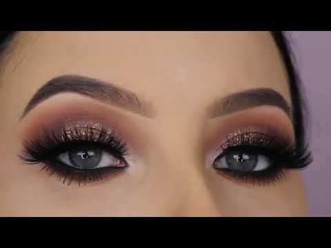 eyes brown glitter makeup  makeup tips  tutorial