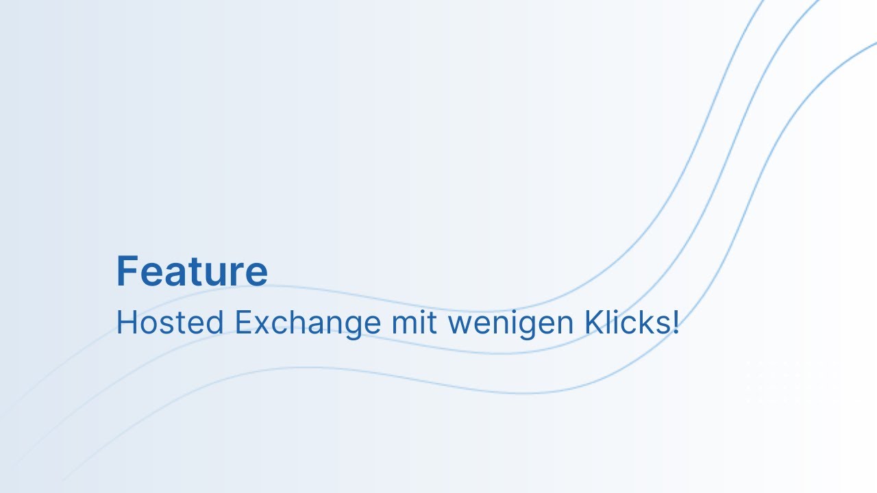 Hosted Exchange aus der Cloud
