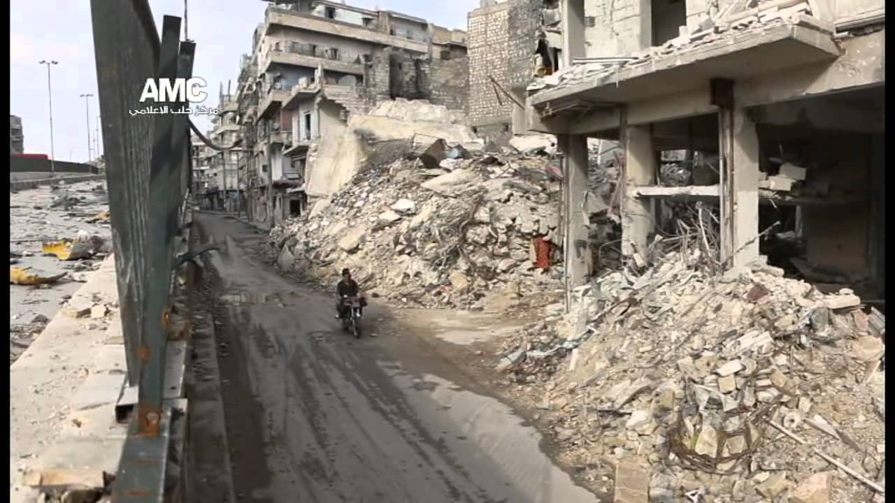 حلب أخطر مدينة في العالم - جولة ميدانية في حي الشعار 12 - 10 - 2014