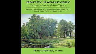 Kabalevsky: Sonata No. 3 in F major, Op. 46