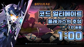 [엘소드/Elsword KR] 코드 : 얼티메이트 플레가스의 초상 솔플 1:00/Code : Ultimate 16-2 Plegas