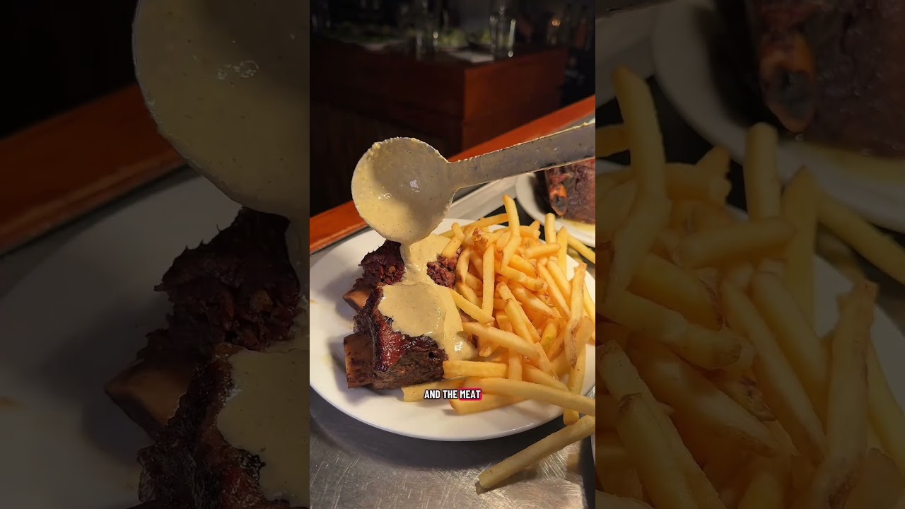 £40 set menu in London. Bone in Hoxton. 8 Hour Beef Short Rib, Unlimited Fries. Classical music