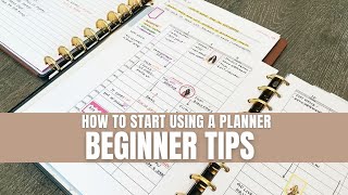 How To Start Using A Planner: Beginning Tips #plannernewbie