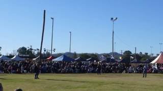 Caber Toss Aberdeen Highland Games 2016