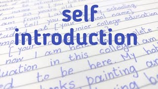 How to Introduce yourself in college/school?