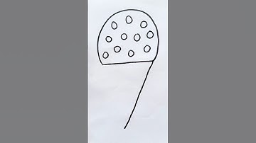 7 = How to draw Ice cream Cone From Number 7 easy drawing step by step for Beginners #shorts #art