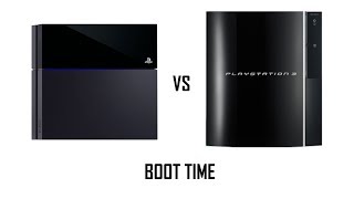 PS3 vs PS4 - boot time comparison - HD 720p