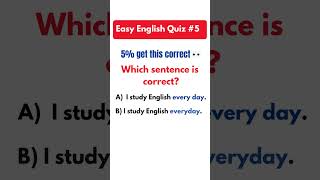 Easy English Quiz #5 || Only 5% Will Get This Right!