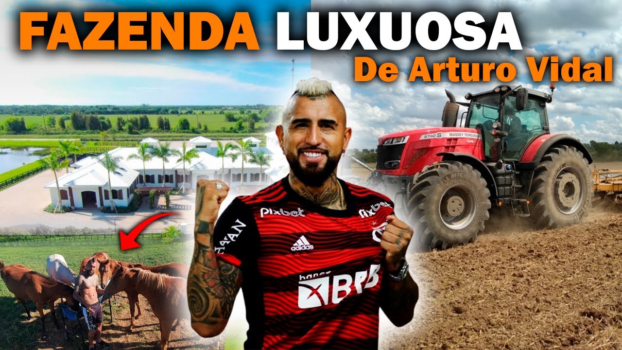 CONHEÇA A INCRÍVEL FAZENDA DO JOGADOR DE FUTEBOL VIDAL