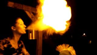 Fire with corn starch.. and douglas..