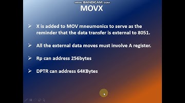 MOVX INSTRUCTION_8051