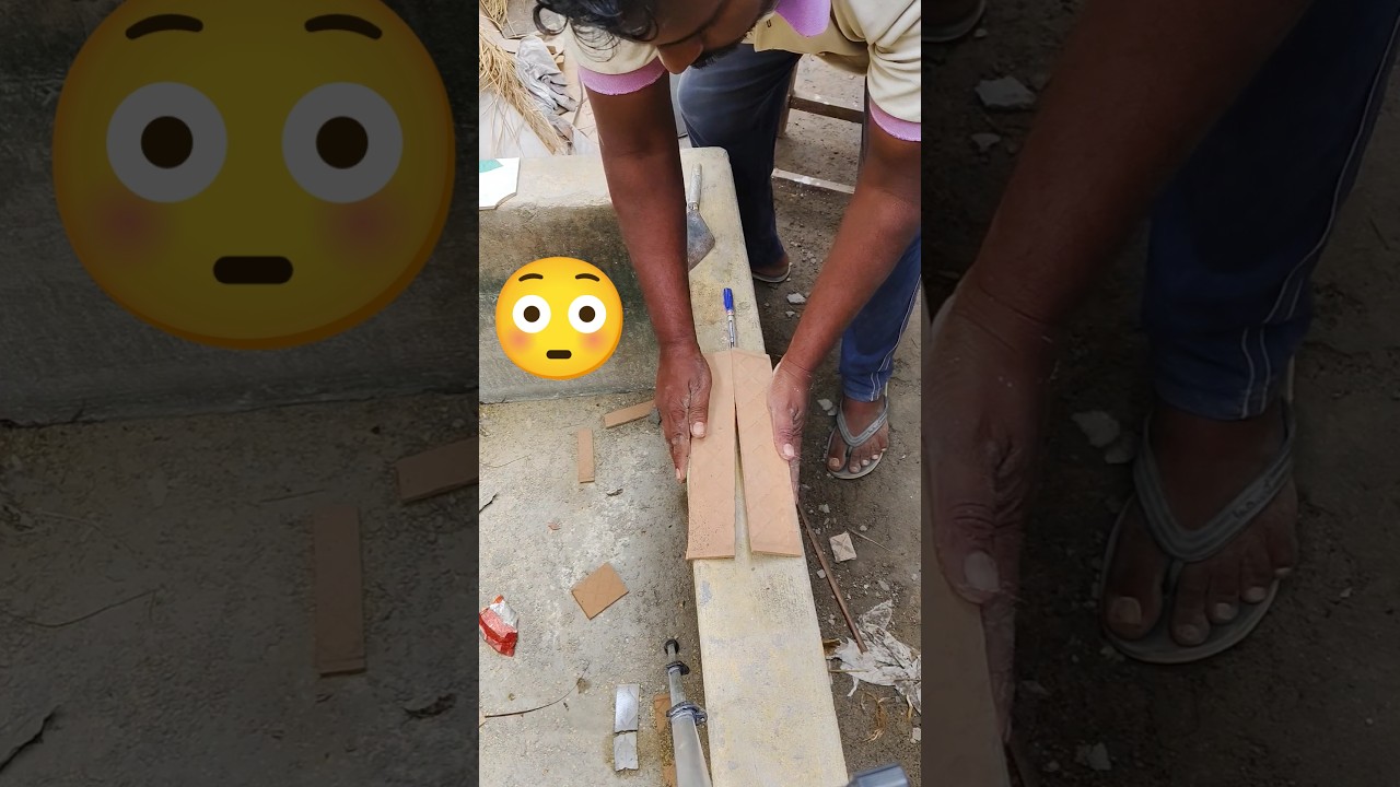 Easy tile cutting method ✅ 
