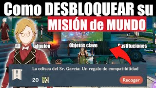 Como DESBLOQUEAR LA ODISEA del Sr. GARCIA TODAS Las MISIONES 100% || Genshin Impact