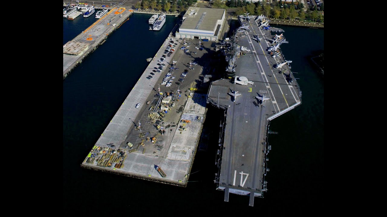 Aerial Tribute of Military Aircraft Carriers and Battleships of WWII and Vietnam.