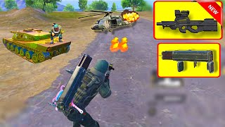 😍NEW P90 + M202 vs TANKS & HELICOPTERS Squads😱PAYLOAD 3.0 | New Best Weapon Gameplay | PUBG MOBILE