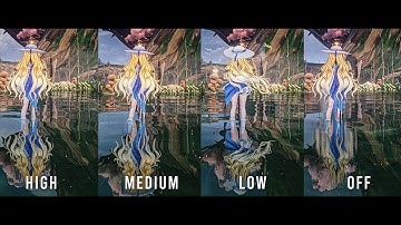 Wuthering Wave Ray Tracing Details Low - High Comparison