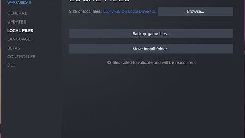 33 files failed to validate and will be reacquired. (aka crashing fix) MW2